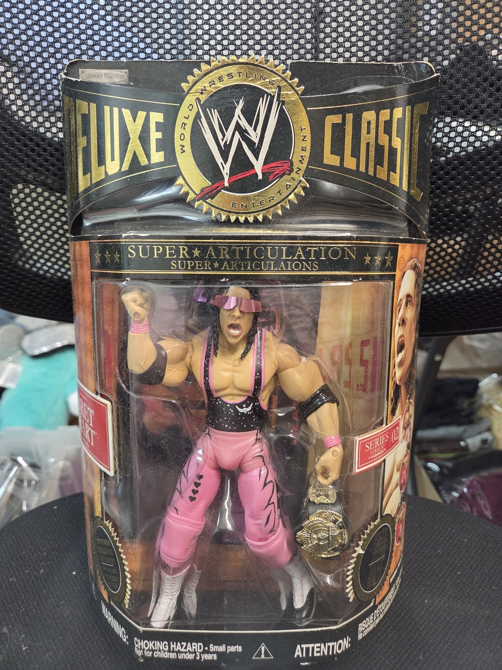 WWE Bret Hart Super-Articulation Action Figure Collectible